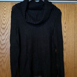 Cozy Black Cowl Neck Sweater
